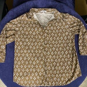 Brown Patterned women’s Shirt (643)